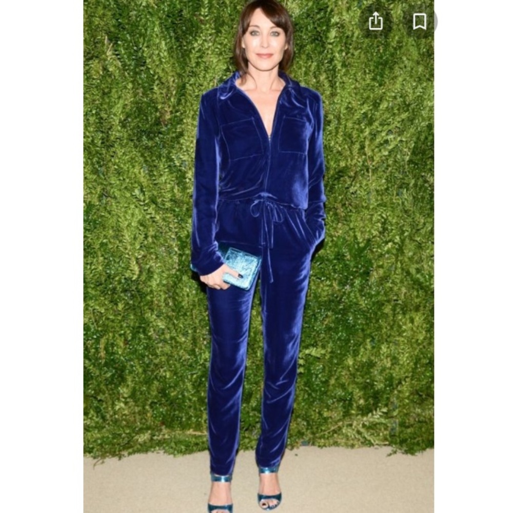 TAMARA MELLON LUXURIOUS SOFT VELVET JUMPSUIT
